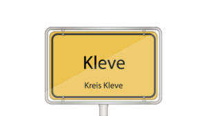 Ortsschild Kleve